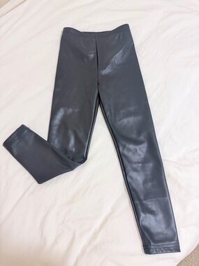 Faux Leather Leggings - Black